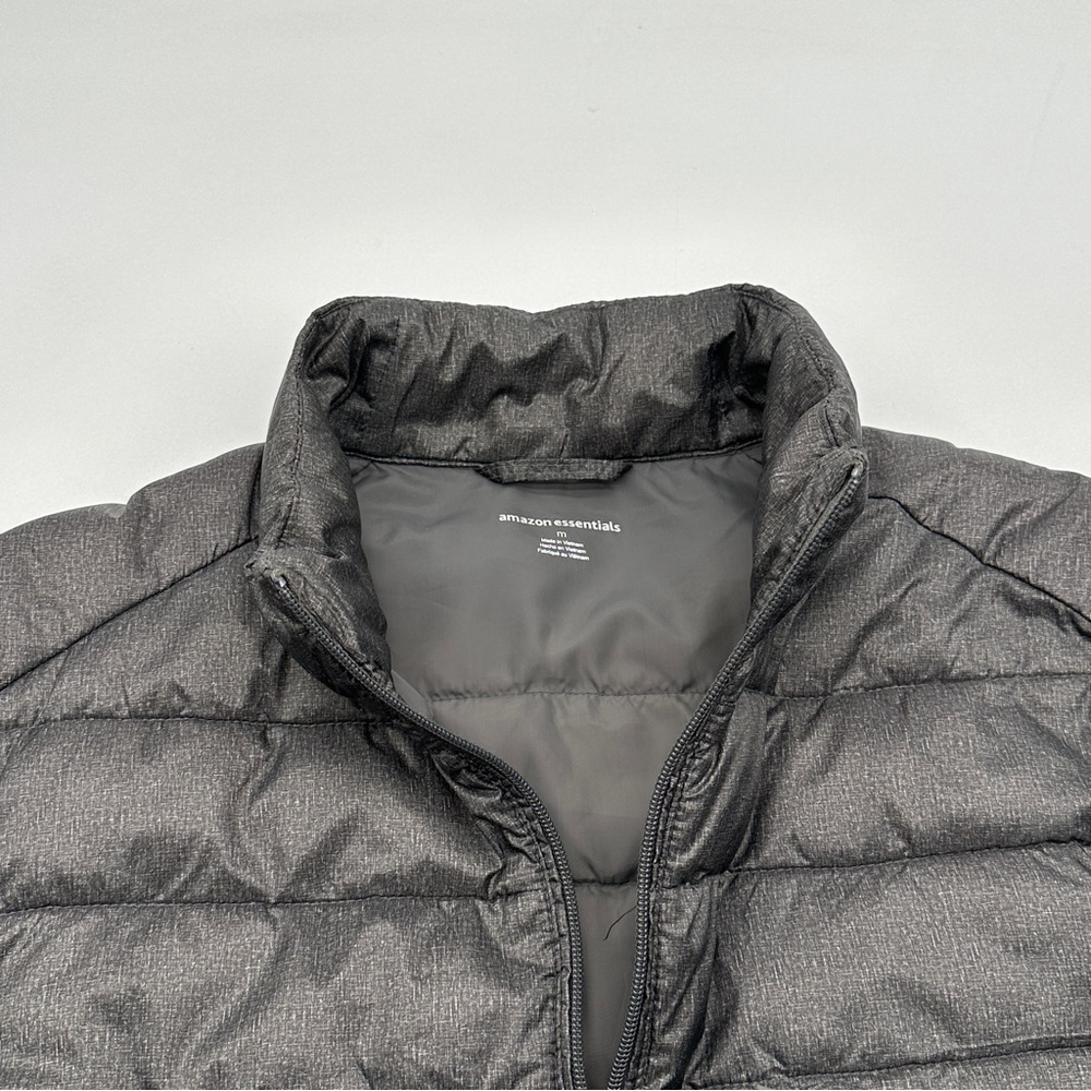 Amazon Essentials Men's Jacket Zipper Front Gray Color Size M Medium - Picture 7 of 11